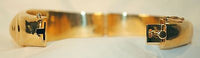 Vintage 1970's Hinged Bangle Bracelet in 14K Yellow Gold - $10K VALUE APR 57