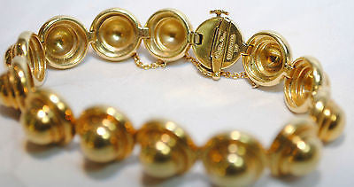 Paloma Picasso Designed Tiffany & Co. 18K Yellow Gold Ball Link Bracelet - $30K VALUE APR 57