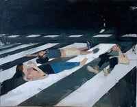 MARK TENNANT "Trio Stripe" Oil on Canvas APR 57