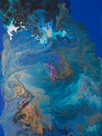ALEXANDRA BENDIT "The Divine Masculine" Acrylic on Canvas, 2021 - $3.5K Appraisal Value! APR57