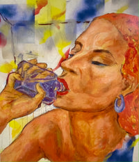 PETER PASSUNTINO "Thirst #1" Oil on Canvas - $1.5K Appraisal Value APR 57