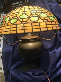 Tiffany Studios Lamp L.C.T. 1900s Acorn Favrile Glass & Bronze Base - $60K VALUE* APR 57
