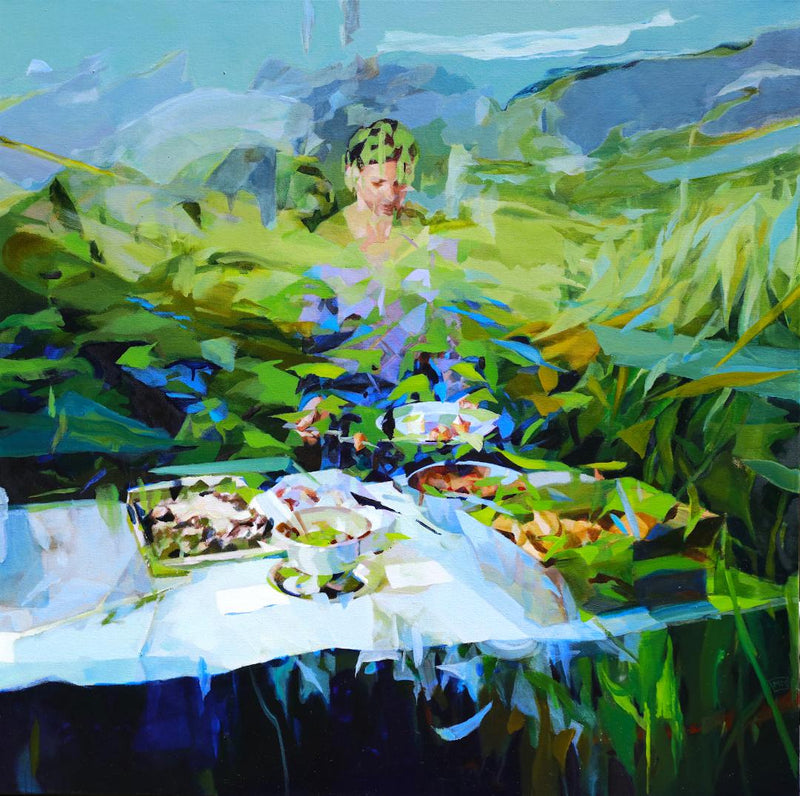 Melinda Matyas, 'Under The Blue Sky Alone I Celebrate', Oil on Canvas, 2020 - Appraisal Value: $16K! APR 57