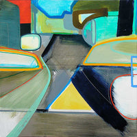 Jean Arnold, 'University: Crosspoint', Urban Motion Series, Oil on Canvas, Framed, 2006 - Appraisal Value: $8K APR 57
