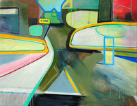 Jean Arnold, 'University: Quicksilver', Urban Motion Series, Oil on Canvas, Unframed, 2006 - Appraisal Value: $14K APR 57
