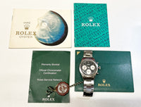 ROLEX Vintage 1969 Daytona Cosmograph Wristwatch in Stainless Steel with Black Dial & 3 Silver Subdials - $200K Appraisal Value! ✓ APR 57