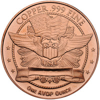 1 oz Morgan Copper Round (New) APR 57