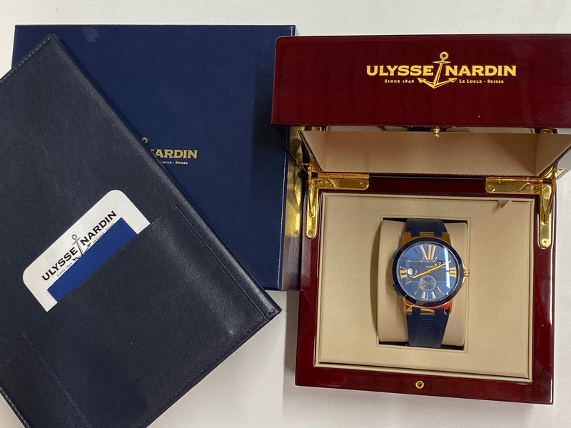 ULYSSE NARDIN Limited Edition 18K Rose Gold Dual Time Executive, Ref. # 246-00 - $40K Appraisal Value! ✓ APR 57