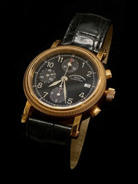 MUHLE GLASHUTTE Limited Edition 18K Yellow Gold Automatic Chronograph Date - $50K Appraisal Value! ✓ APR 57
