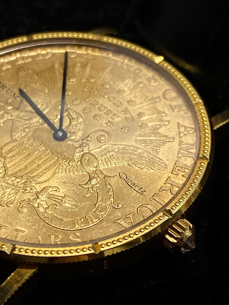 CORUM Limited Edition United States 1888 $20 18K Yellow Gold Coin Watch  - $20K Appraisal Value! ✓ APR 57