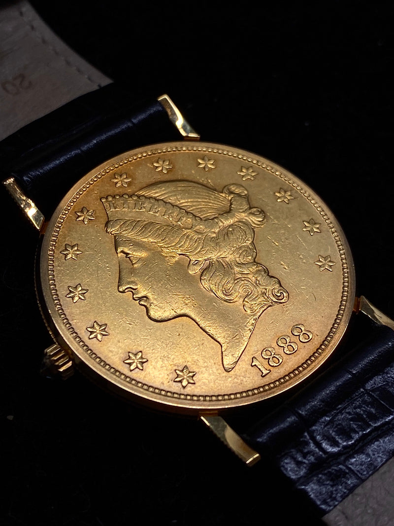 CORUM Limited Edition United States 1888 $20 18K Yellow Gold Coin Watch  - $20K Appraisal Value! ✓ APR 57