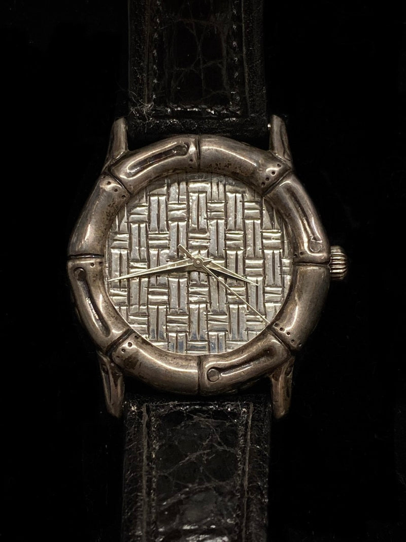 JOHN HARDY Incredibly Rare Sterling Silver Bamboo Bezel Ref. # 4874 Wristwatch - $5K Appraisal Value! ✓ APR 57
