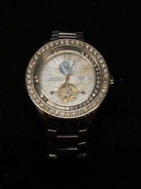 AQUA MASTER Tourbillon Floating Diamond Stainless Steel Large Watch w/ 72 Diamonds & Mother of Pearl Dial -$25K Appraisal Value! ✓ APR 57