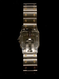 CARTIER Santos Galbee Two-Tone SS & 18K YG Wristwatch, Ref. #1566 - $10K Appraisal Value! ✓ APR 57