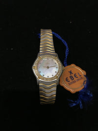 EBEL Wave Classic Two-Tone 18K Yellow Gold and Stainless Steel w/ 50 Diamonds! - $10K Appraisal Value! ✓ APR 57