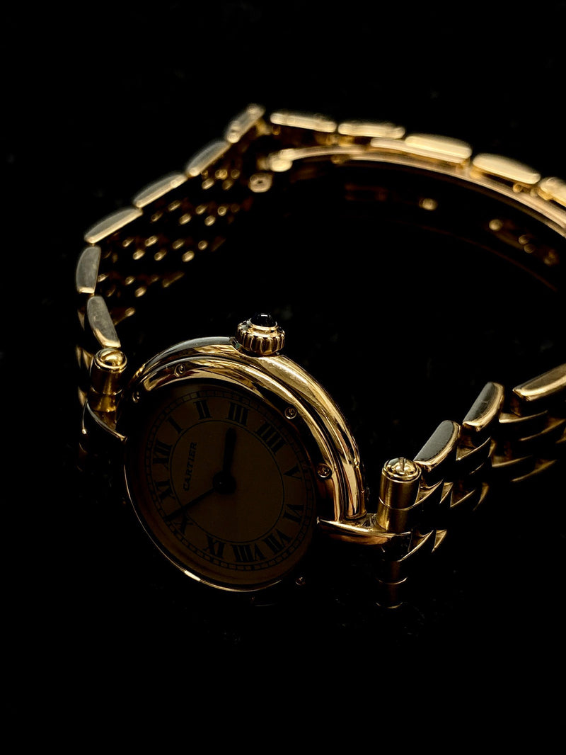 CARTIER Panthere Ladies 18K Yellow Gold  Wristwatch - $30K Appraisal Value! ✓ APR 57