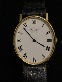 CHOPARD Classic Oval-Shaped 18K Yellow Gold Unisex Wristwatch - $20K Appraisal Value! ✓ APR 57