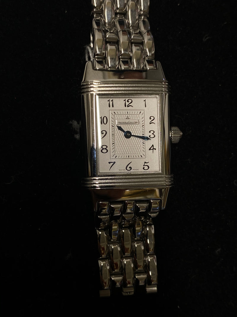 JAEGER LECOULTRE Ladies Reverso Stainless Steel Dual Model Watch - Incredibly Rare - $25K Appraisal Value! ✓ APR 57