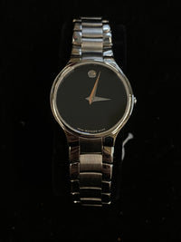MOVADO Museum Series Stainless Steel Ladies Watch w/ Black Dial - $1.6K Appraisal Value! ✓ APR 57