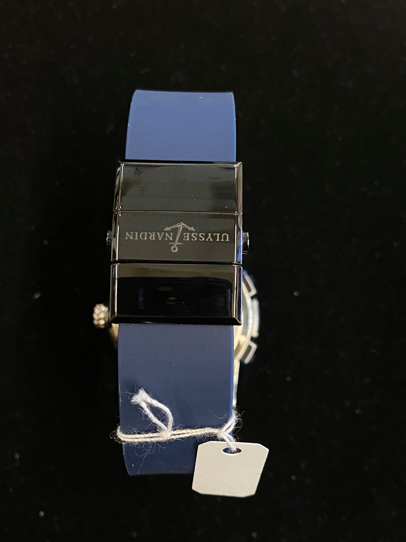 ULYSSE NARDIN Jumbo Diver SS Ceramic Blue Bezel Automatic Perpetual Watch - $15K Appraisal Value! ✓ APR 57