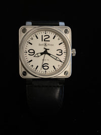 BELL & ROSS Jumbo Aviation Pilot Military Stainless Steel Automatic Watch - $7K Appraisal Value! ✓ APR 57