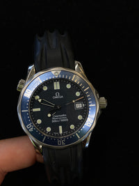 OMEGA Seamaster Professional Diving SS Watch w/ Blue Wave Dial & Bezel - $6K Appraisal Value! ✓ APR 57