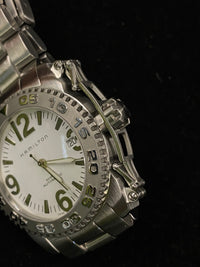HAMILTON Khaki Stainless Steel Skeleton Back Automatic Watch w/ Special Crown - $3K Appraisal Value! ✓ APR 57