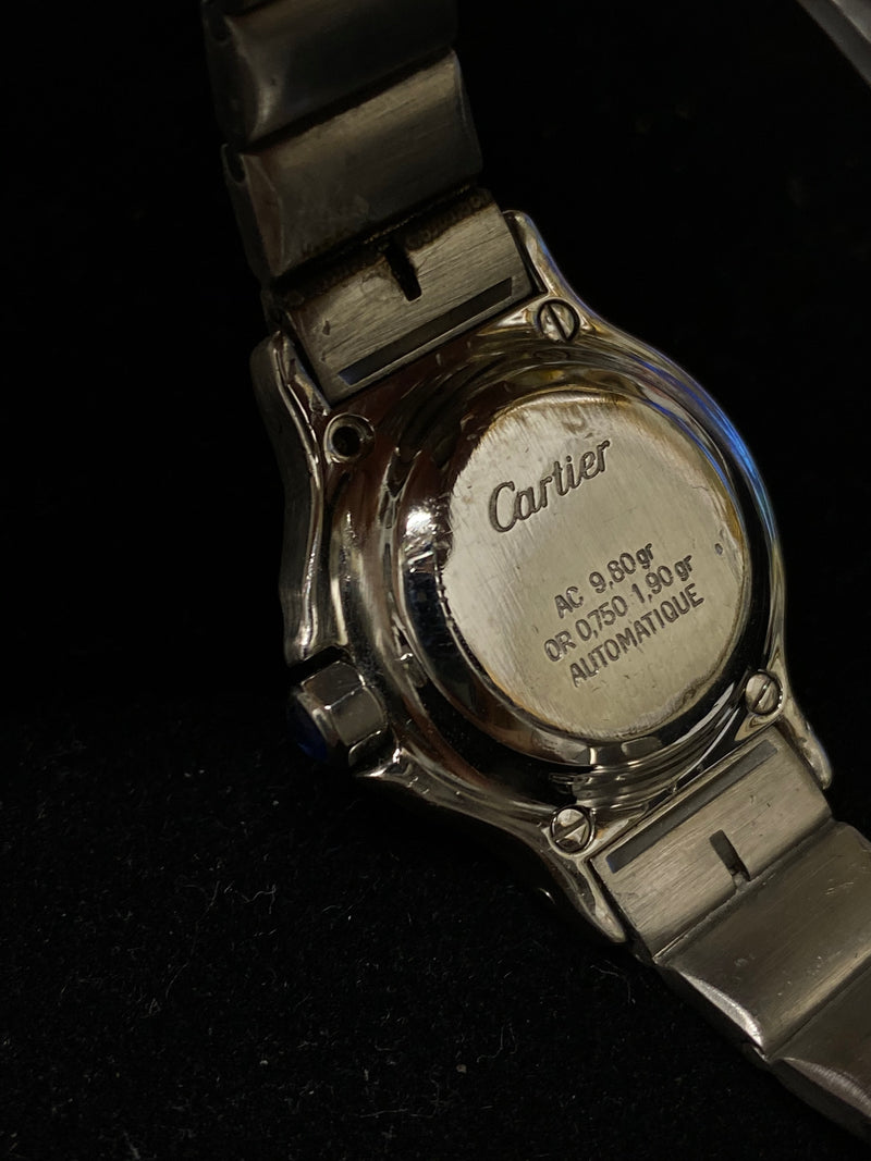 CARTIER Stunning Two-Tone 18K YG & SS Octagonal Automatic Watch - $10K Appraisal Value! ✓ APR 57
