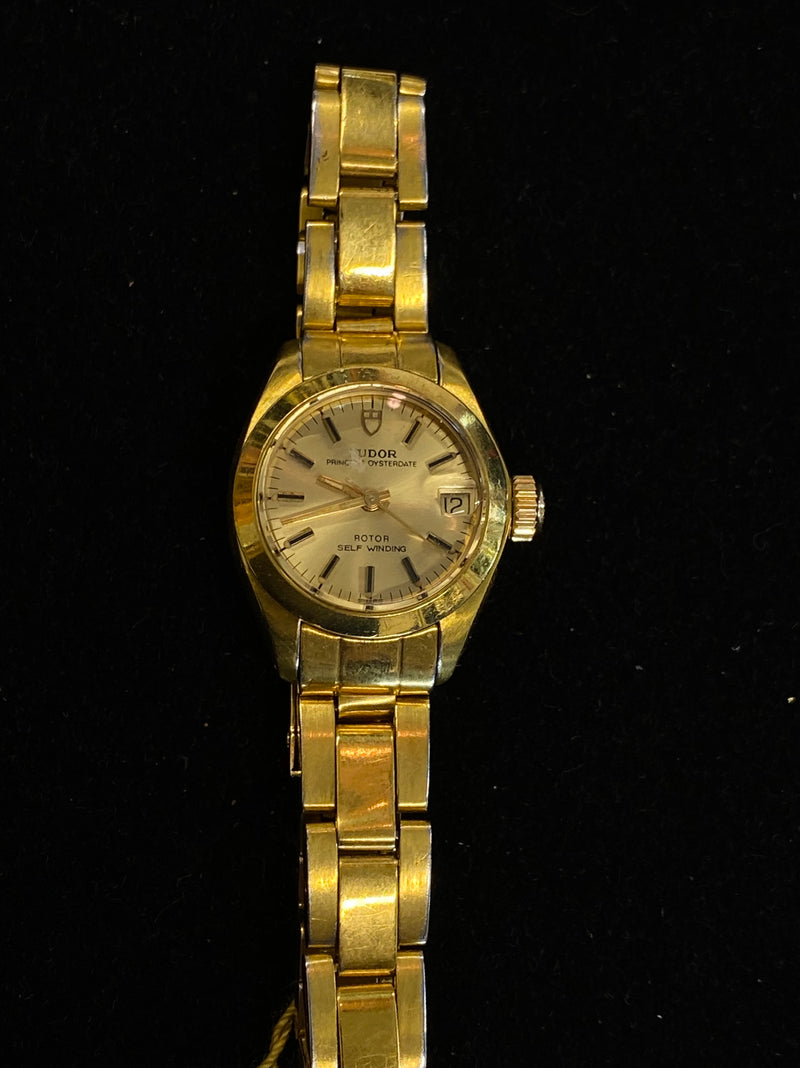 TUDOR / ROLEX Amazing Ladies Oyster Perpetual Gold Tone Watch - $10K Appraisal Value! ✓ APR 57