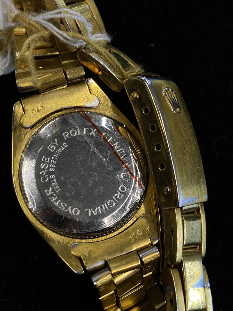 TUDOR / ROLEX Amazing Ladies Oyster Perpetual Gold Tone Watch - $10K Appraisal Value! ✓ APR 57