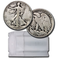 90% Silver Walking Liberty Half Dollars ($10 FV, Circulated) APR 57