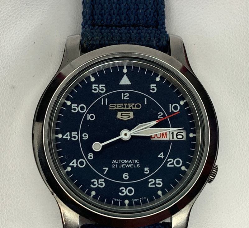 SEIKO NUMBER FIVE DAY/DATE MENS WATCH SS 1940S STYLE AUTO MOVEMENT-$3k APR wCOA! APR57