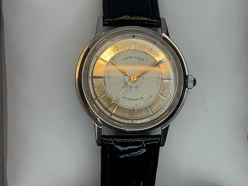 HAMILTON Vintage 1950s Unisex Automatic 3-Tone SS Platinum Watch - $8K APR w COA APR57