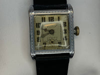 BULOVA Antique C.1930s Watch SS Original Gold Crown & Sub-Second -$6K APR w COA! APR57