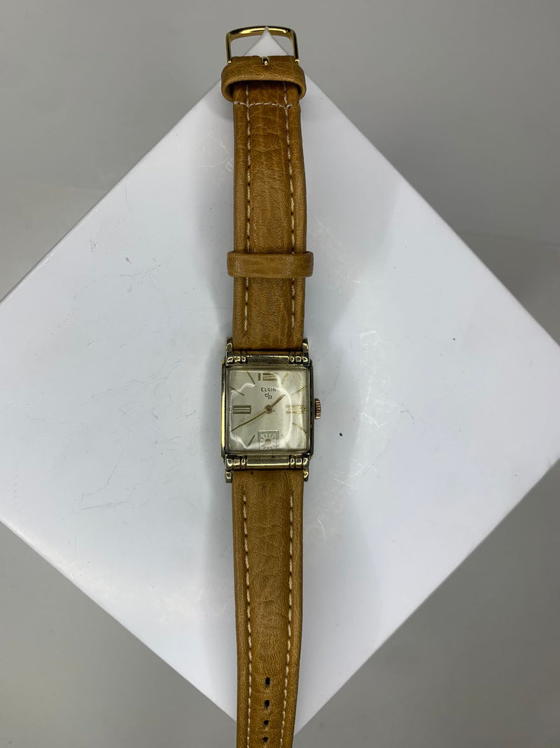 ELGIN Vintage GT C. 1940s Rectangular Watch w/ Sub-Second Dial - $15K APR w COA! APR57