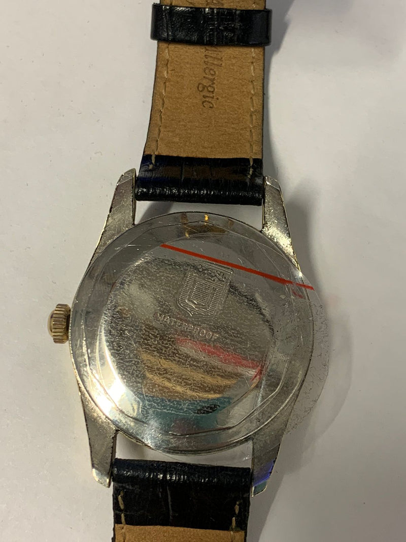 Universal Geneve Polerouter Watch Gold Tone SS 1950s Automatic - $12K APR w COA! APR57