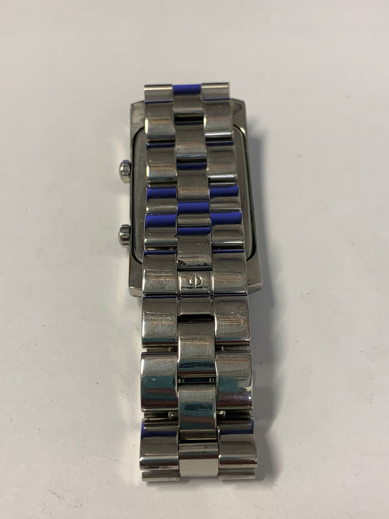 Baume & Mercier Double Time SS Rectangular Watch - $8K APR w COA! APR57