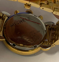 MICHELE Gold-Tone CSX Diamond Chronograph Date Feature w/ Approx. 100 Diamonds - $5K APR w COA! APR 57