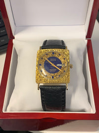 Longines 18K Gold Unusual Watch Day/Date Rare Model Auto - $30K APR w COA!!!!!!! APR57