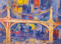 PETER PASSUNTINO "White Bridge #1" Oil on Canvas - $1.5K Appraisal Value! APR 57