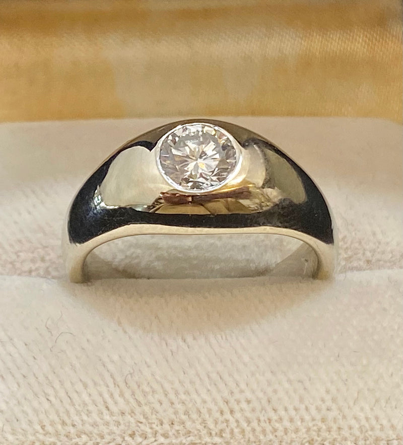 Beautiful Solid White Gold 1+Ct. Diamond Ring - $20K Appraisal Value w/CoA} APR57