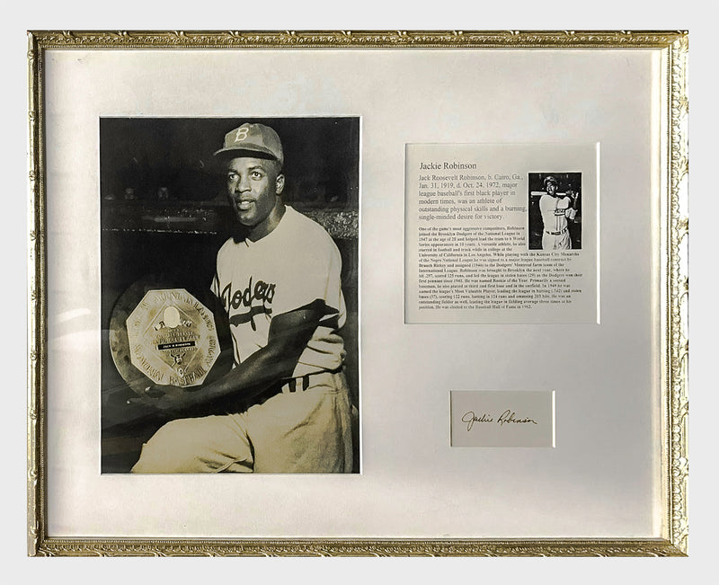 JACKIE ROBINSON Autographed 1950s Sports Memorabilia - $6K APR Value w/  CoA! +