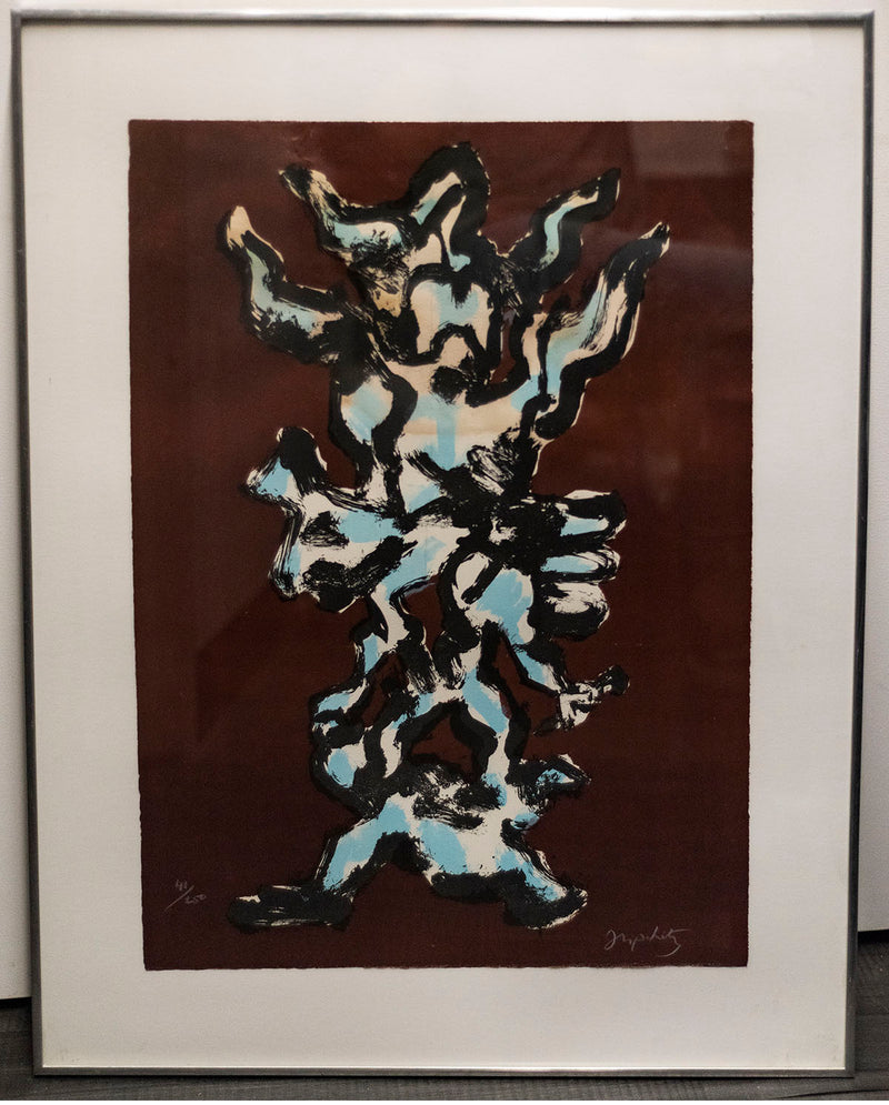 Limited Edition Modern Abstract Figure Lithograph Print - $5K APR Value w/ CoA! APR 57