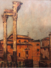 Luciano Albertini, 'Roman Ruins,' Oil Painting, c.1932 - $8K APR Value w/ CoA! APR 57