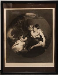Thomas G. Appleton, "Lady Grey and The Children", Original Lithograph Portrait, c. 1903 - $1.5K APR Value w/ CoA! APR 57