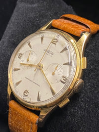 AUREOLE Vintage 1940s 17-Jewel Chronograph GT Watch - $10K APR Value w/ CoA! APR 57