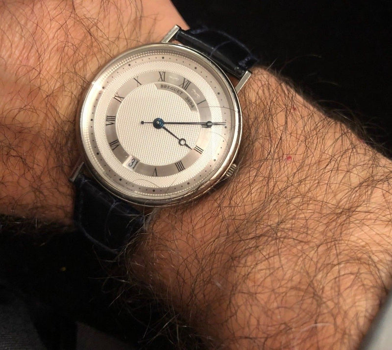 BREGUET Classic Men's 18K White Gold Wristwatch w/ Original Strap - $20K VALUE w/ CoA! APR 57