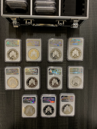 LOT OF 34 US American Eagle Proof Silver Dollar Coins 1986-2020 - $6K Appraisal Value! ✓ APR 57