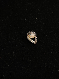 Very Unique Designer’s Pearl / 22 Diamonds Drop Shape Pendant w $4K COA !!} APR 57