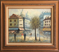 Caroline Burnett, "Montmartre, Paris", Original Oil Painting, Signed - $2K Apr Value * APR 57